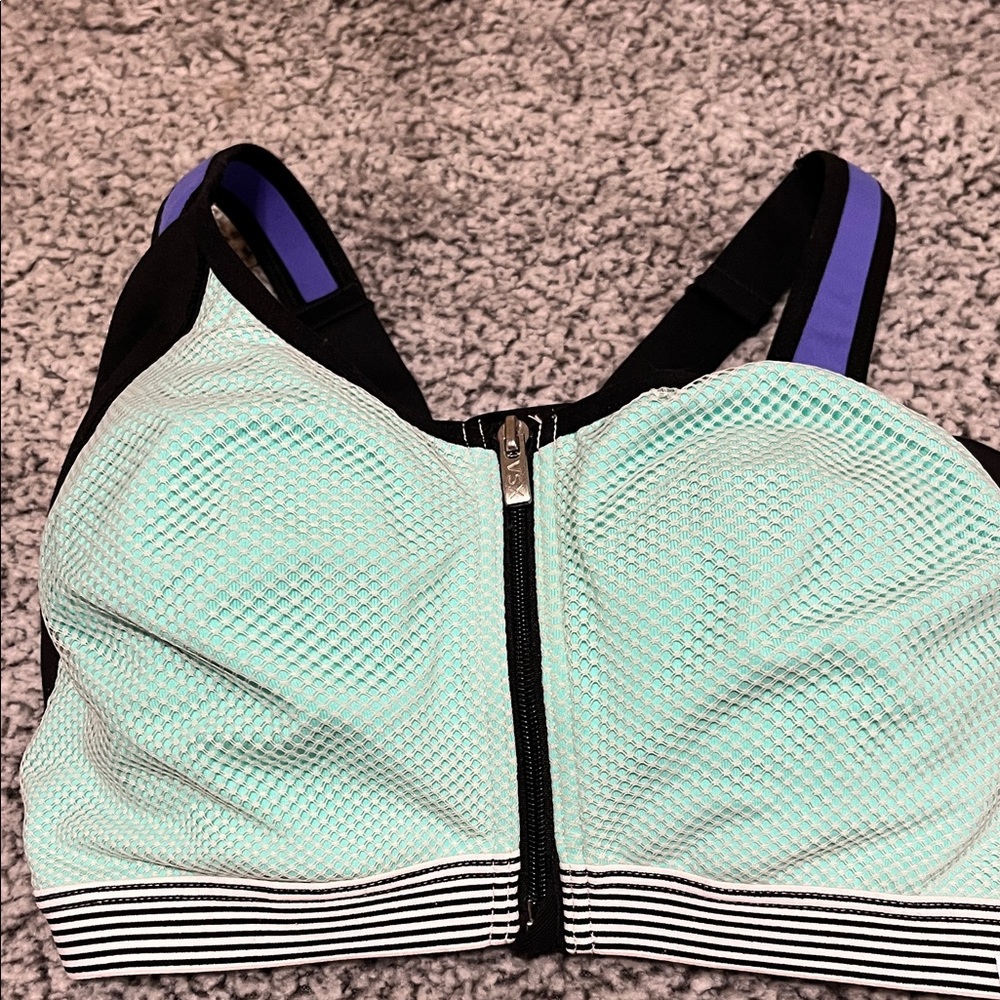 Victoria's Secret Mint and Black Sports Bra